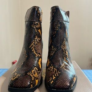 Franco Sarto Snakeskin Boot